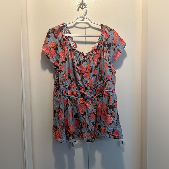 Torrid Babydoll Gauze Short Sleeve Top - Picture 5 of 6